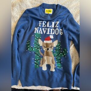 Tipsy elves ugly sweater Feliz navidog